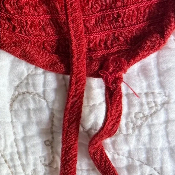 Free People Beau Red Floral Print Smocked Maxi Dress - Picture 8 of 8